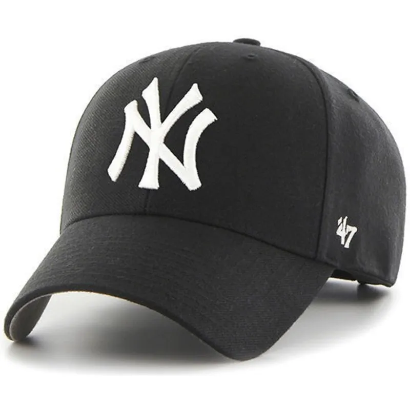 petten-gebogen-zwart-verstelbaar-voor-kinderen-van-new-york-yankees-mlb-van-47-brand petten-gebogen-zwart-verstelbaar-voor-kinderen-van-new-york-yankees-mlb-van-47-brand