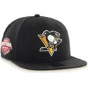 petten-plat-zwart-snapback-van-pittsburgh-penguins-nhl-van-47-brand