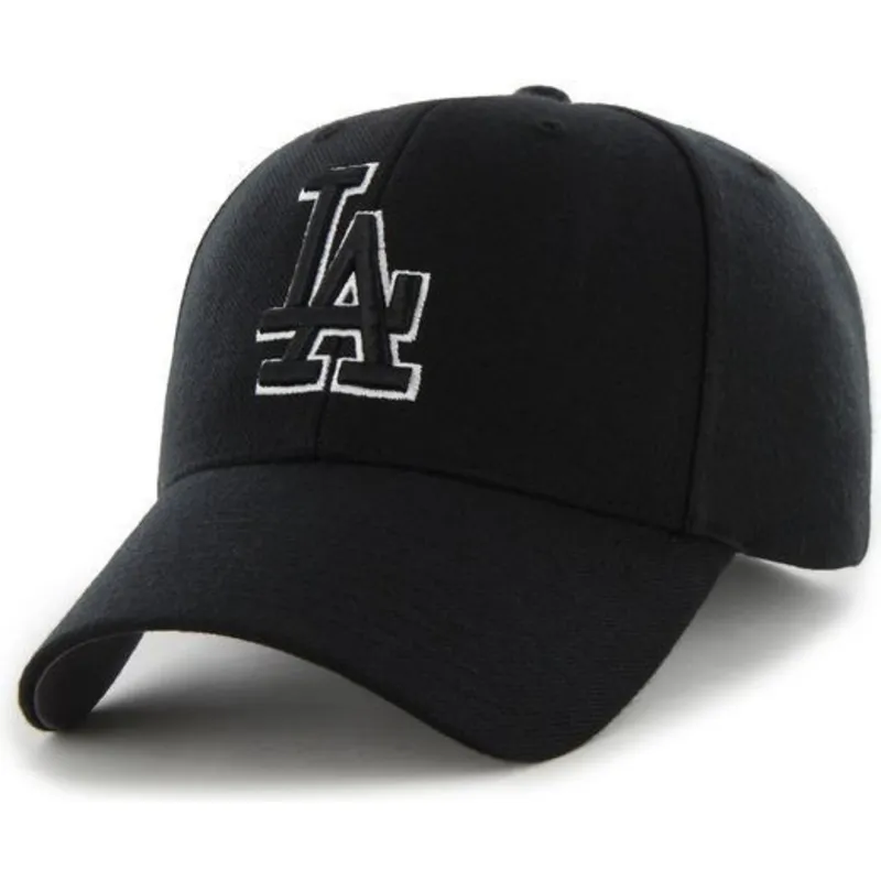 petten-gebogen-zwart-snapback-van-los-angeles-dodgers-mlb-van-47-brand