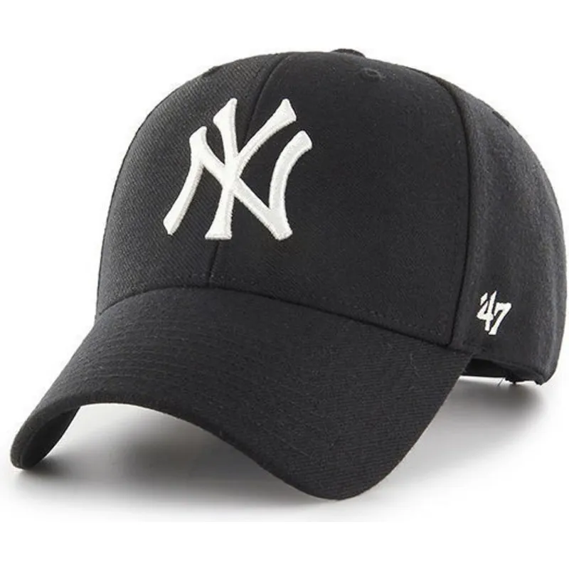petten-gebogen-zwart-snapback-van-new-york-yankees-mlb-van-47-brand