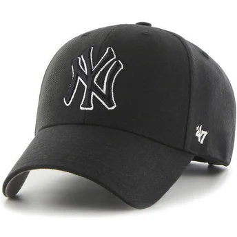 Petten gebogen zwart snapback van New York Yankees MLB van 47 Brand