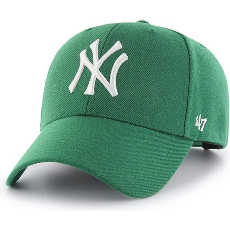 petten-gebogen-groen-snapback-van-new-york-yankees-mlb-van-47-brand