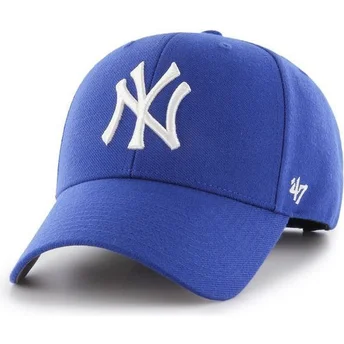 Petten gebogen blauw snapback van New York Yankees MLB van 47 Brand