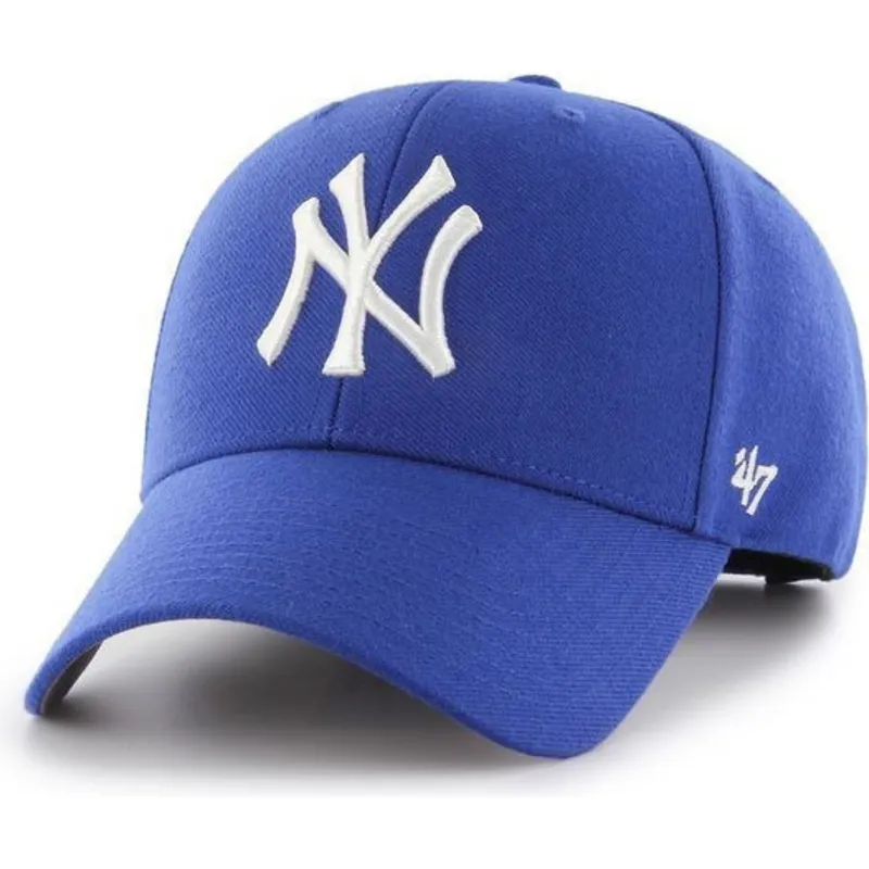 petten-gebogen-blauw-snapback-van-new-york-yankees-mlb-van-47-brand petten-gebogen-blauw-snapback-van-new-york-yankees-mlb-van-47-brand
