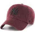 petten-gebogen-rood-verstelbaar-van-new-york-yankees-mlb-van-47-brand
