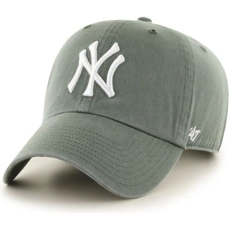 petten-gebogen-groen-verstelbaar-van-new-york-yankees-mlb-van-47-brand