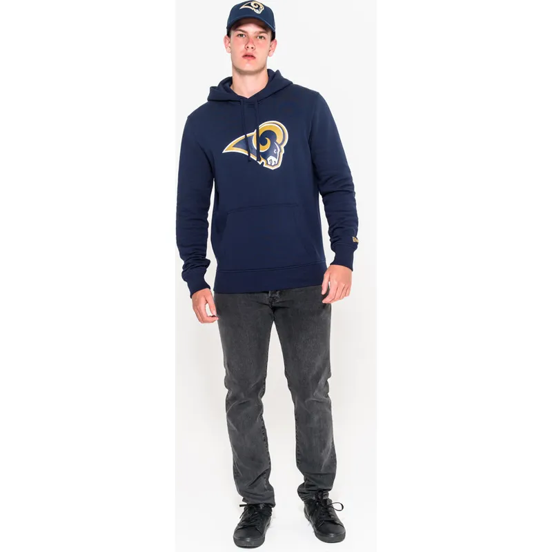 sweater-met-capuchon-blauw-pullover-hoodie-van-los-angeles-rams-nfl-van-new-era