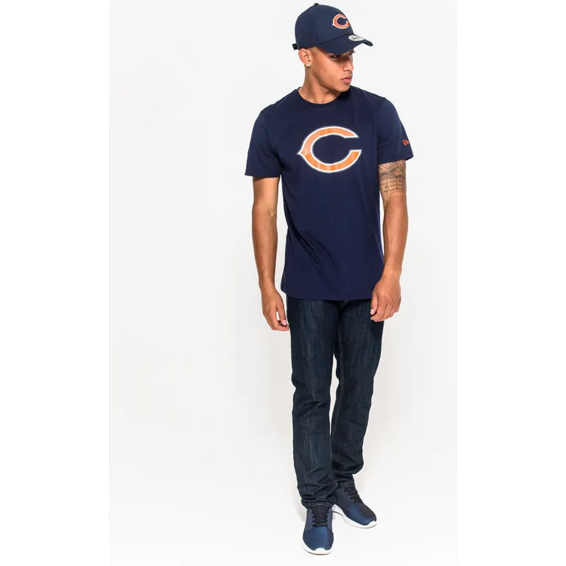 t-shirt-korte-mouw-blauw-van-chicago-bears-nfl-van-new-era