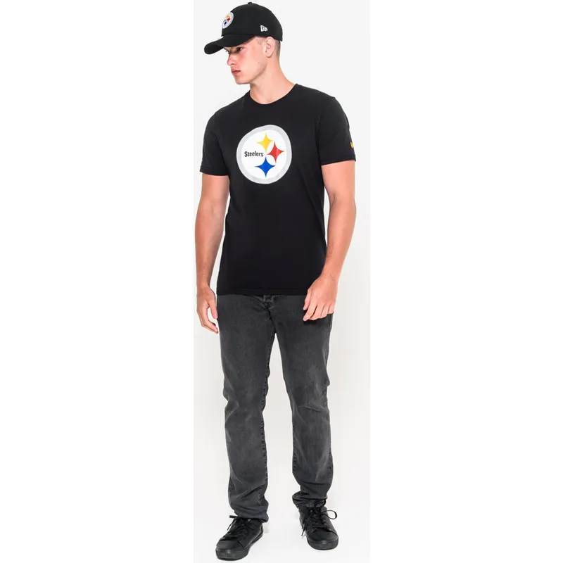 t-shirt-korte-mouw-zwart-van-pittsburgh-steelers-nfl-van-new-era