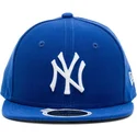 petten-plat-blauw-fitted-voor-kinderen-59fifty-essential-van-new-york-yankees-mlb-van-new-era