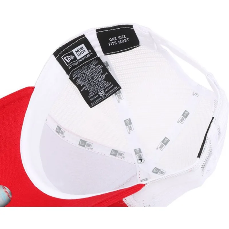 petten-gebogen-rood-snapback-clean-a-frame-van-new-york-yankees-mlb-van-new-era