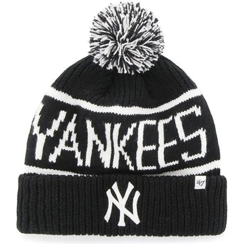 mutsen-pompon-zwart-van-new-york-yankees-mlb-van-47-brand