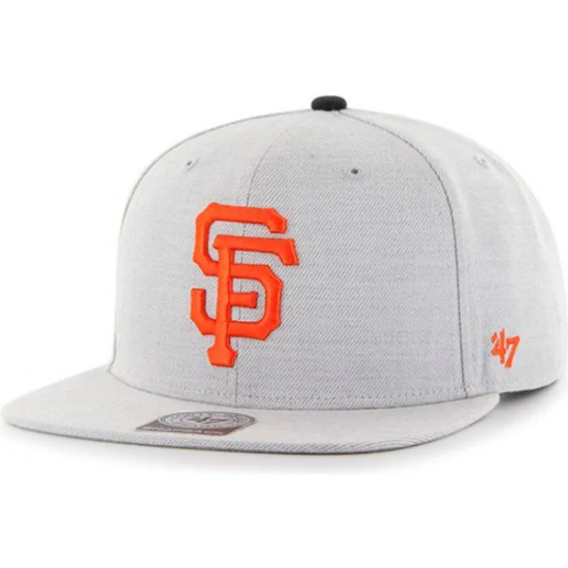 petten-plat-grijs-snapback-van-san-francisco-giants-mlb-van-47-brand