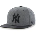 petten-plat-grijs-snapback-van-new-york-yankees-mlb-van-47-brand