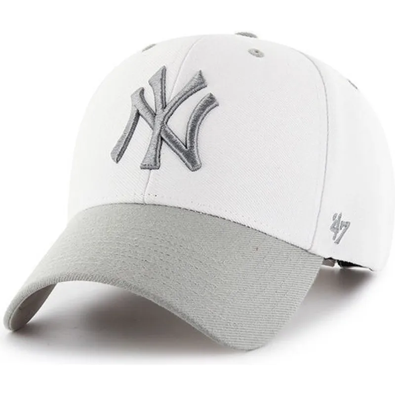 petten-gebogen-wit-verstelbaar-van-new-york-yankees-mlb-van-47-brand petten-gebogen-wit-verstelbaar-van-new-york-yankees-mlb-van-47-brand