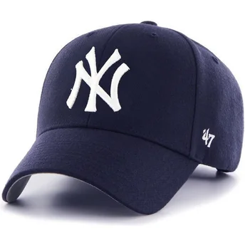 petten-gebogen-marineblauw-verstelbaar-van-new-york-yankees-mlb-van-47-brand