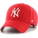petten-gebogen-rood-verstelbaar-van-new-york-yankees-mlb-van-47-brand