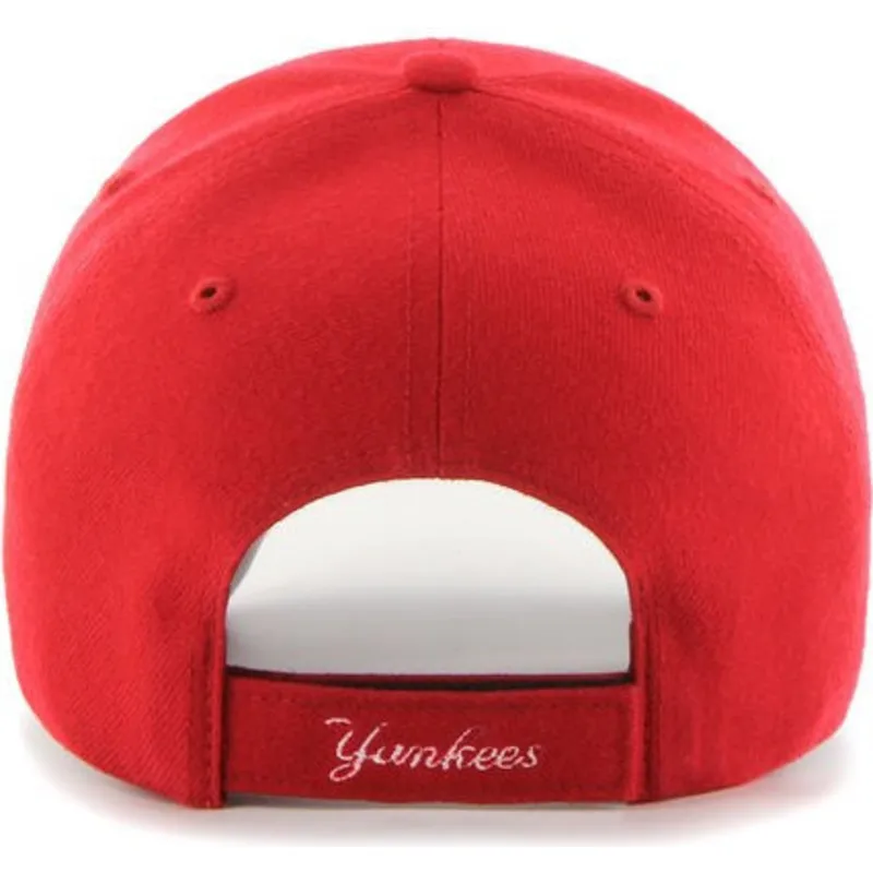 petten-gebogen-rood-verstelbaar-van-new-york-yankees-mlb-van-47-brand