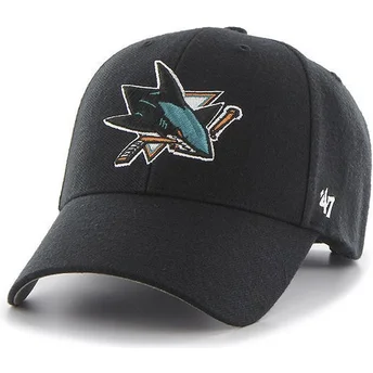 petten-gebogen-zwart-verstelbaar-van-san-jose-sharks-nhl-van-47-brand