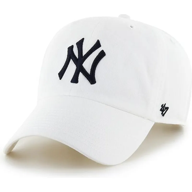 petten-gebogen-wit-verstelbaar-van-new-york-yankees-mlb-van-47-brand petten-gebogen-wit-verstelbaar-van-new-york-yankees-mlb-van-47-brand