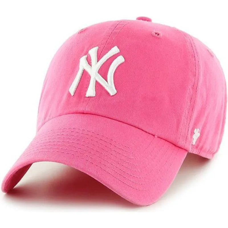 petten-gebogen-roze-verstelbaar-van-new-york-yankees-mlb-van-47-brand