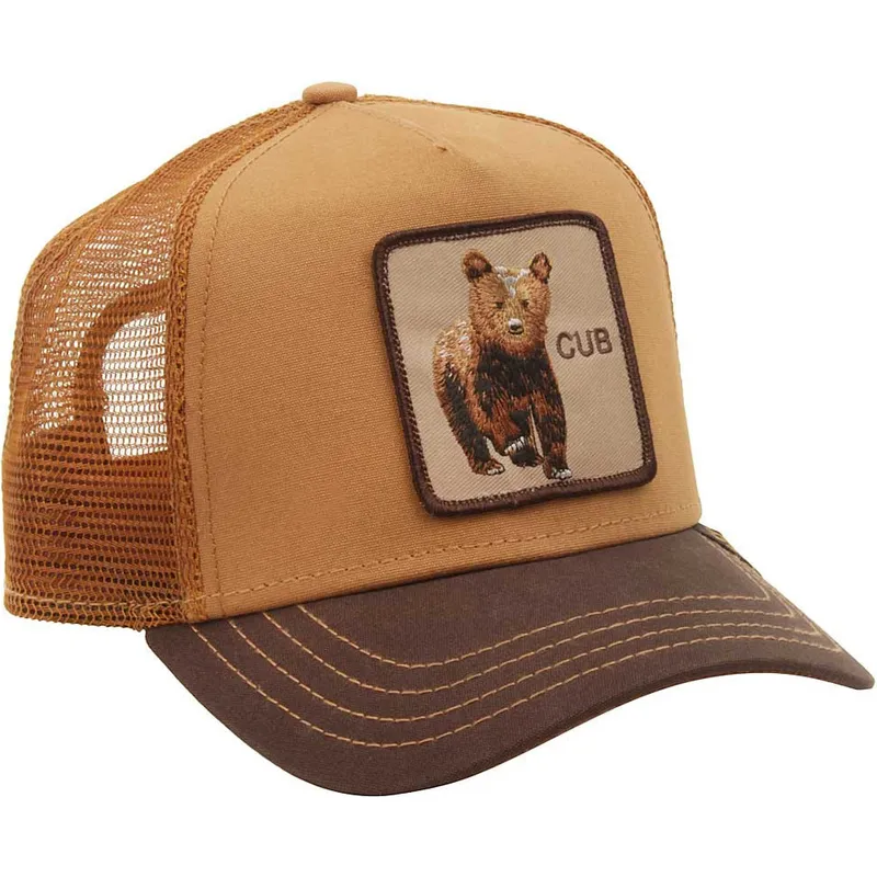 petten-gebogen-bruin-snapback-osezno-cub-the-farm-van-goorin-bros petten-gebogen-bruin-snapback-osezno-cub-the-farm-van-goorin-bros