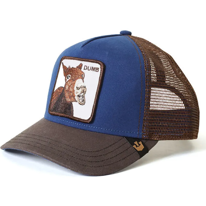 petten-gebogen-blauw-snapback-dumbass-the-farm-van-goorin-bros petten-gebogen-blauw-snapback-dumbass-the-farm-van-goorin-bros