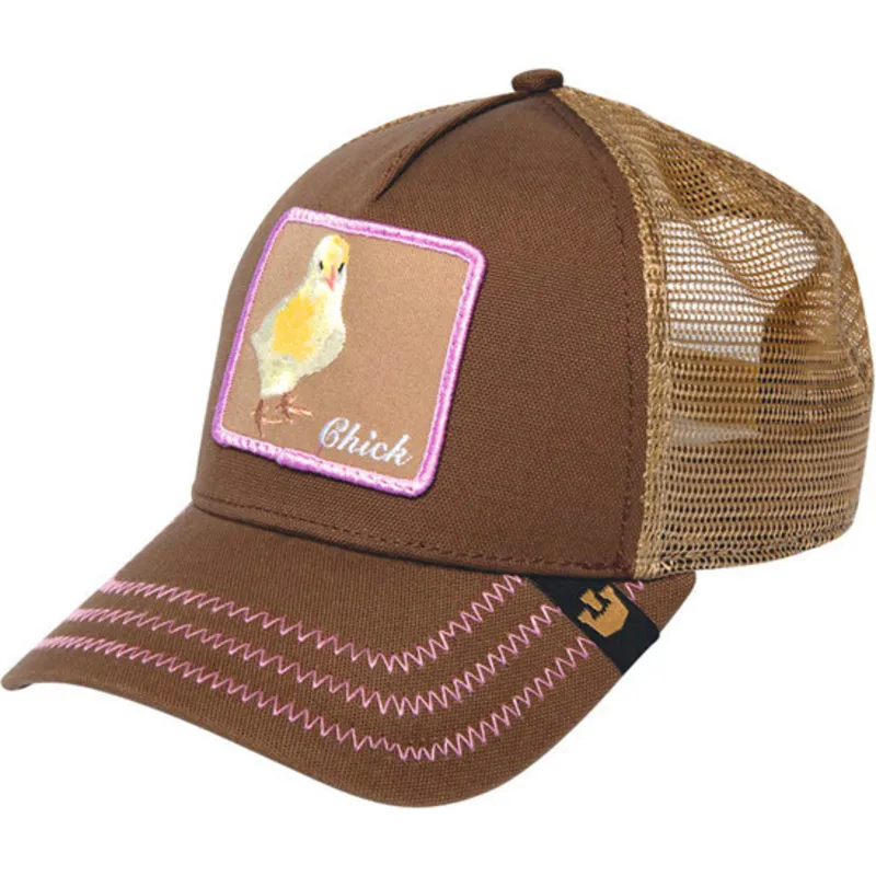 petten-gebogen-bruin-snapback-chicky-boom-the-farm-van-goorin-bros petten-gebogen-bruin-snapback-chicky-boom-the-farm-van-goorin-bros