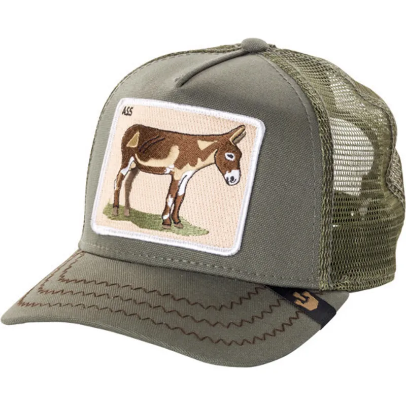 petten-gebogen-groen-snapback-donkey-ass-the-farm-van-goorin-bros
