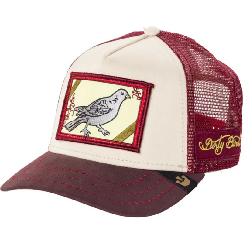 petten-gebogen-rood-snapback-dirty-bird-the-farm-van-goorin-bros