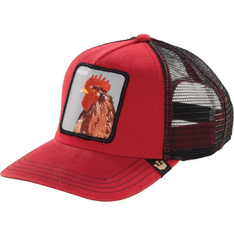 petten-gebogen-rood-snapback-plucker-the-farm-van-goorin-bros