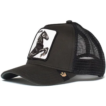 petten-gebogen-zwart-snapback-spirit-stallion-the-farm-van-goorin-bros