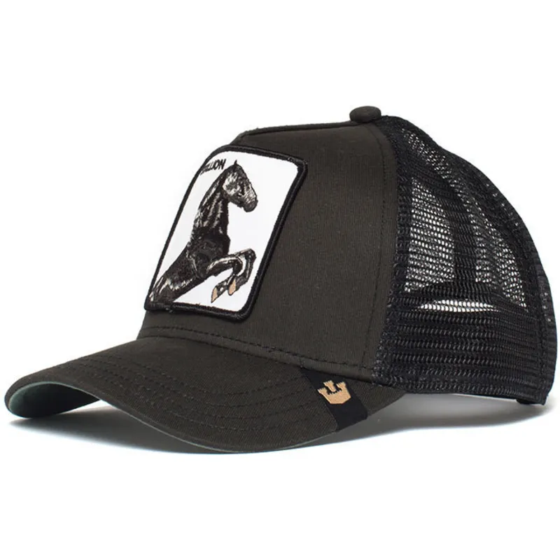 petten-gebogen-zwart-snapback-spirit-stallion-the-farm-van-goorin-bros