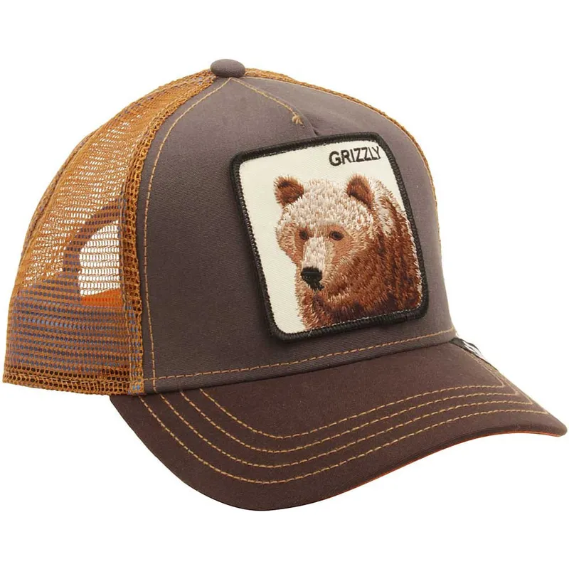 petten-gebogen-bruin-snapback-grizz-the-farm-van-goorin-bros