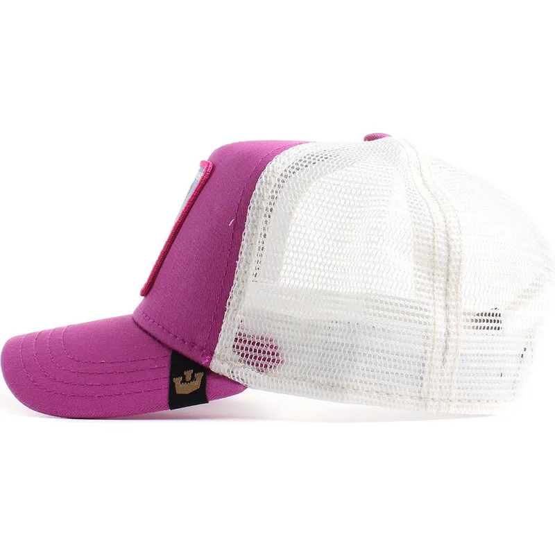 petten-gebogen-roze-snapback-bite-back-the-farm-van-goorin-bros