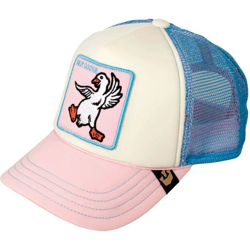 petten-gebogen-roze-snapback-voor-kinderen-silly-goose-the-farm-van-goorin-bros