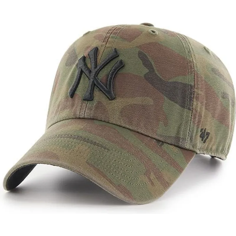 petten-gebogen-camouflage-verstelbaar-van-new-york-yankees-mlb-van-47-brand