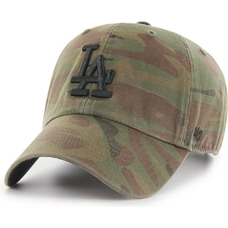 petten-gebogen-camouflage-verstelbaar-van-los-angeles-dodgers-mlb-van-47-brand