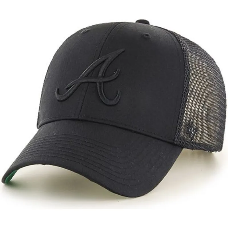 petten-gebogen-zwart-snapback-van-atlanta-braves-mlb-van-47-brand petten-gebogen-zwart-snapback-van-atlanta-braves-mlb-van-47-brand