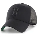 petten-gebogen-zwart-snapback-van-boston-red-sox-mlb-van-47-brand