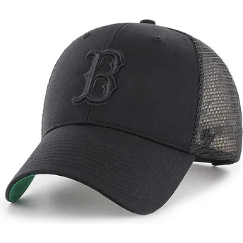 petten-gebogen-zwart-snapback-van-boston-red-sox-mlb-van-47-brand