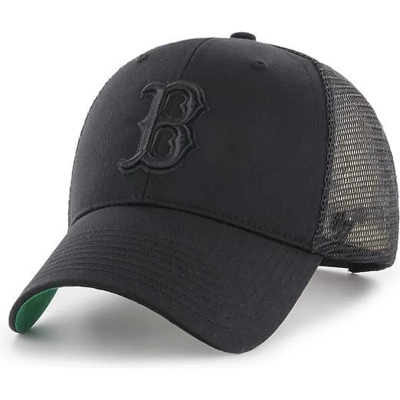 petten-gebogen-zwart-snapback-van-boston-red-sox-mlb-van-47-brand