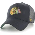 petten-gebogen-zwart-snapback-van-chicago-blackhawks-nhl-van-47-brand