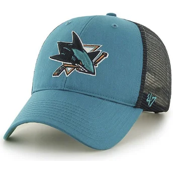 petten-gebogen-groen-snapback-van-san-jose-sharks-nhl-van-47-brand
