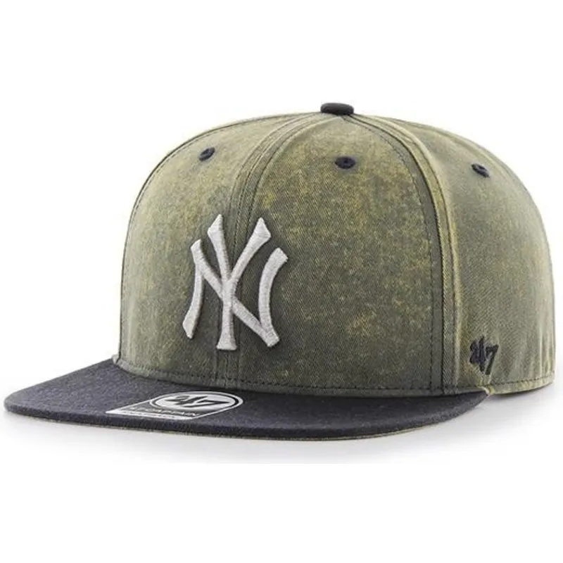 petten-plat-marineblauw-snapback-van-new-york-yankees-mlb-van-47-brand