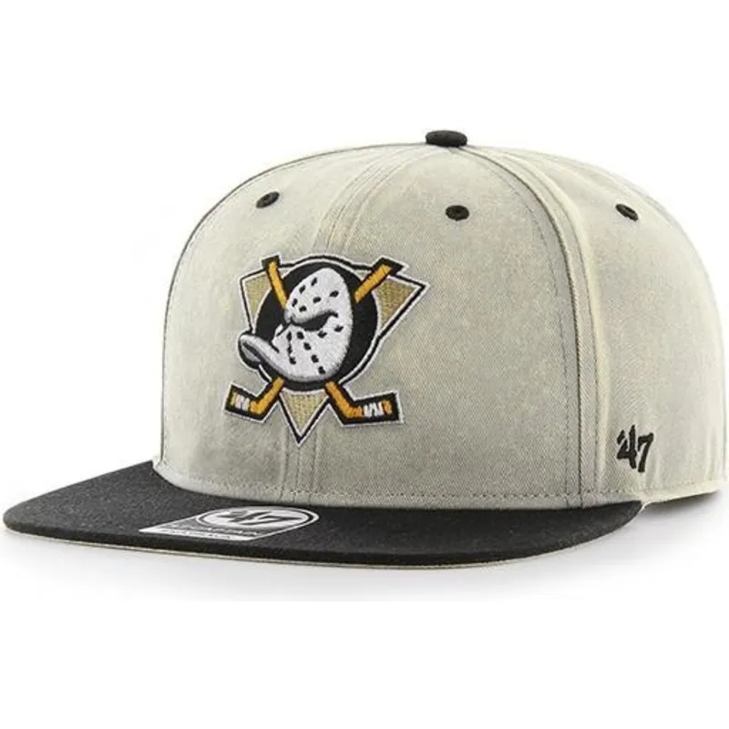 petten-plat-grijs-snapback-van-anaheim-ducks-nhl-van-47-brand