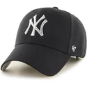 petten-gebogen-zwart-verstelbaar-plata-van-new-york-yankees-mlb-van-47-brand