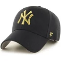 petten-gebogen-zwart-verstelbaar-oro-van-new-york-yankees-mlb-van-47-brand