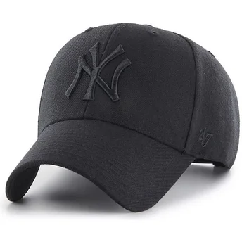 Petten gebogen zwart snapback van New York Yankees MLB van 47 Brand