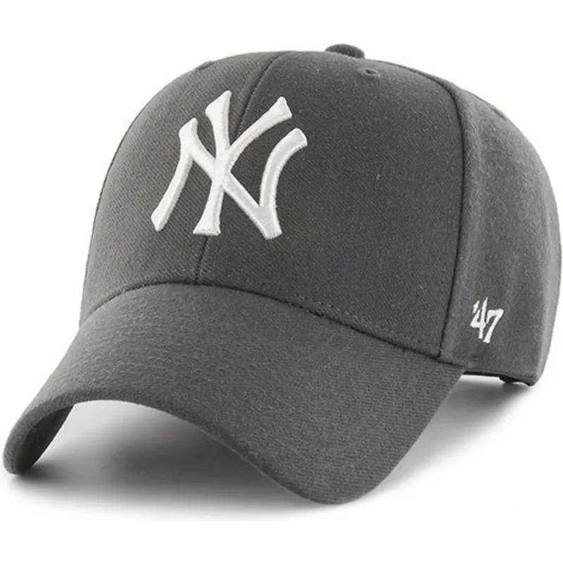 petten-gebogen-grijs-snapback-van-new-york-yankees-mlb-van-47-brand